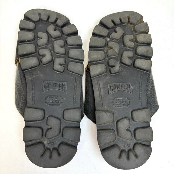 Camper Brutus Sandals Shoes Mens Size 40 US 7 Gray Slip On Slides main image 4